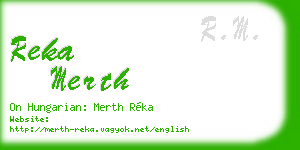 reka merth business card